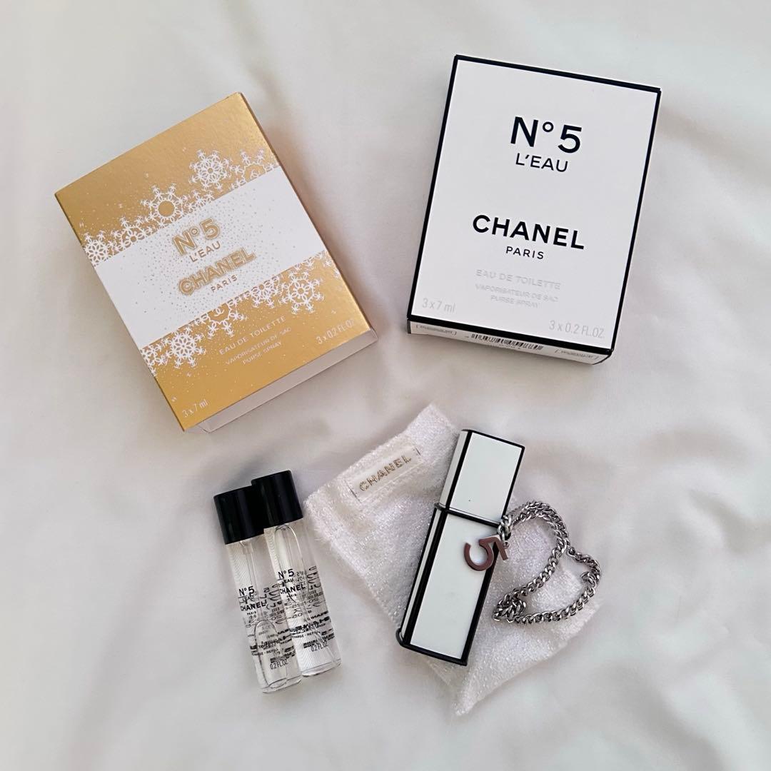 CHANEL 2024ホリデー限定 N°5 香水　チャーム・チェーン付き