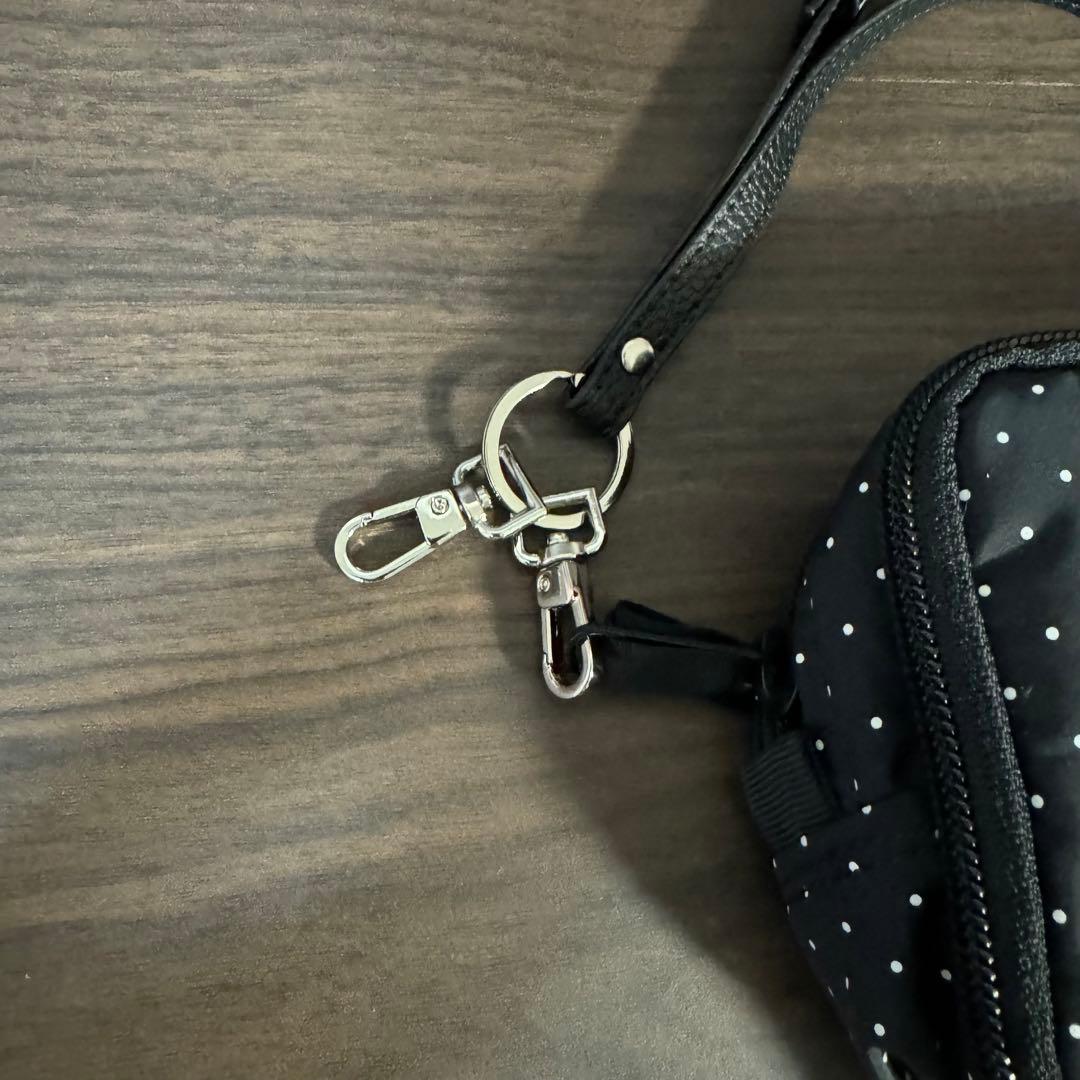 未使用 長期保管品 レア ヘッドポーター ポーチ ブラック ドット