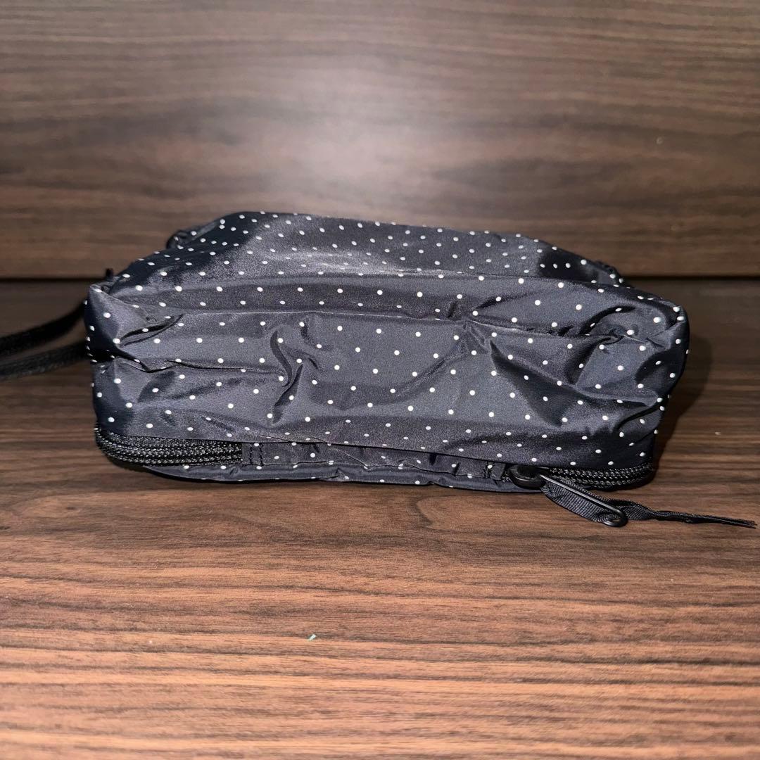 未使用 長期保管品 レア ヘッドポーター ポーチ ブラック ドット
