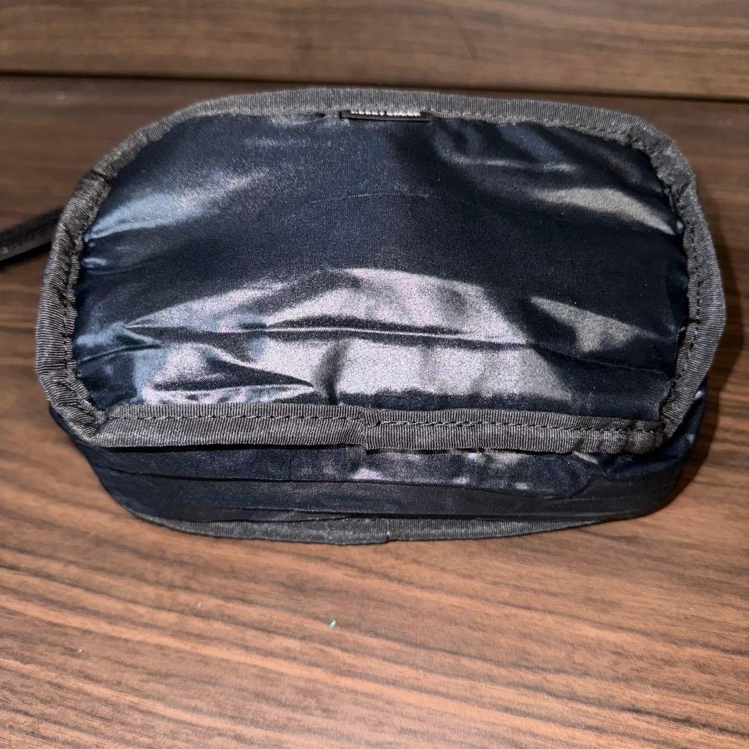 未使用 長期保管品 レア ヘッドポーター ポーチ ブラック ドット