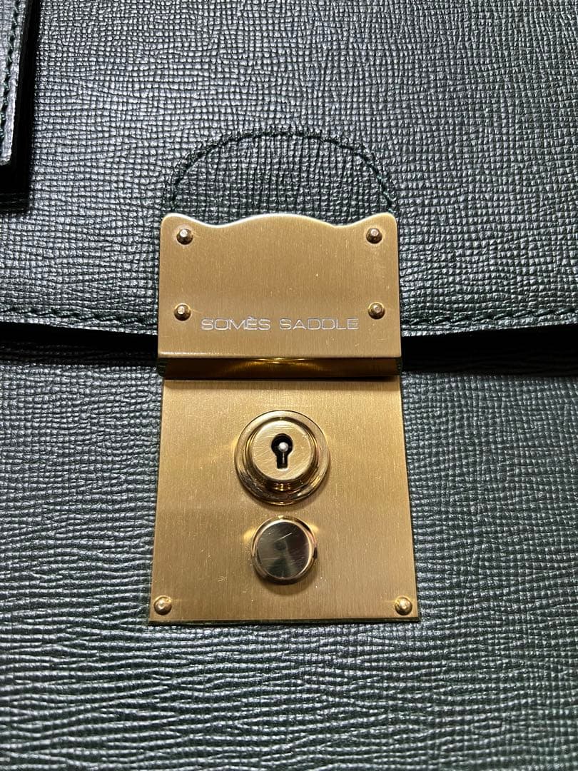 SOMES SADDLE ソメスサドル 本革 ビジネスバッグ ダークグリーン