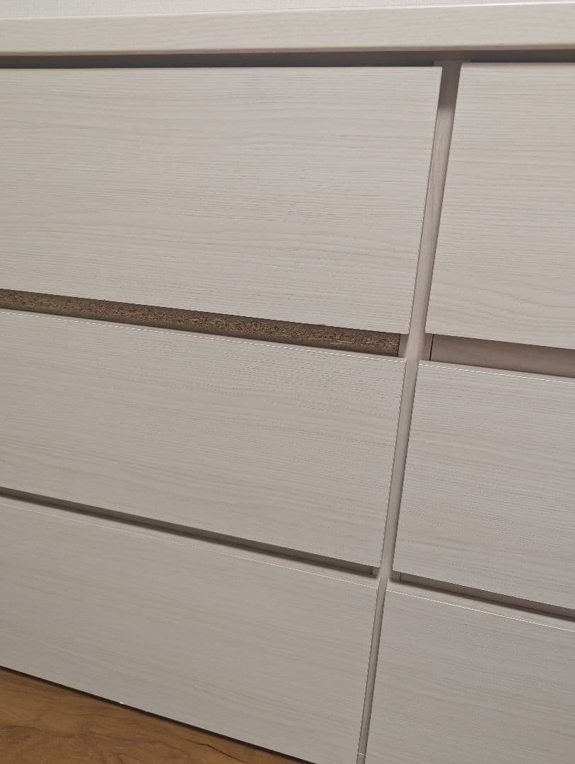 ニトリ ローチェスト エレアK 120 WH 3段