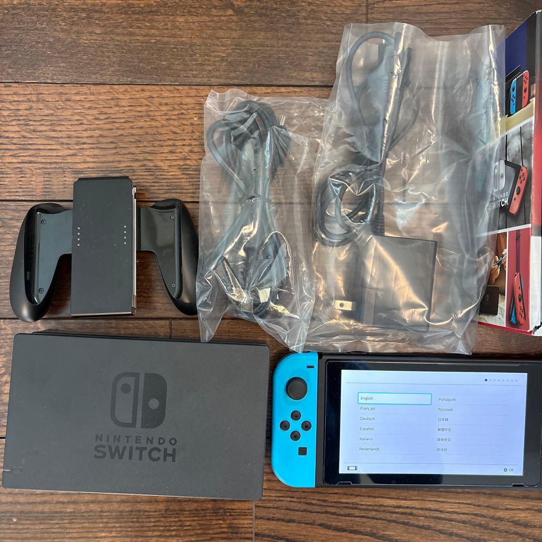 ニンテンドースイッチ　ネオンブルー/ネオンレッド 本体　美品　おまけ付き