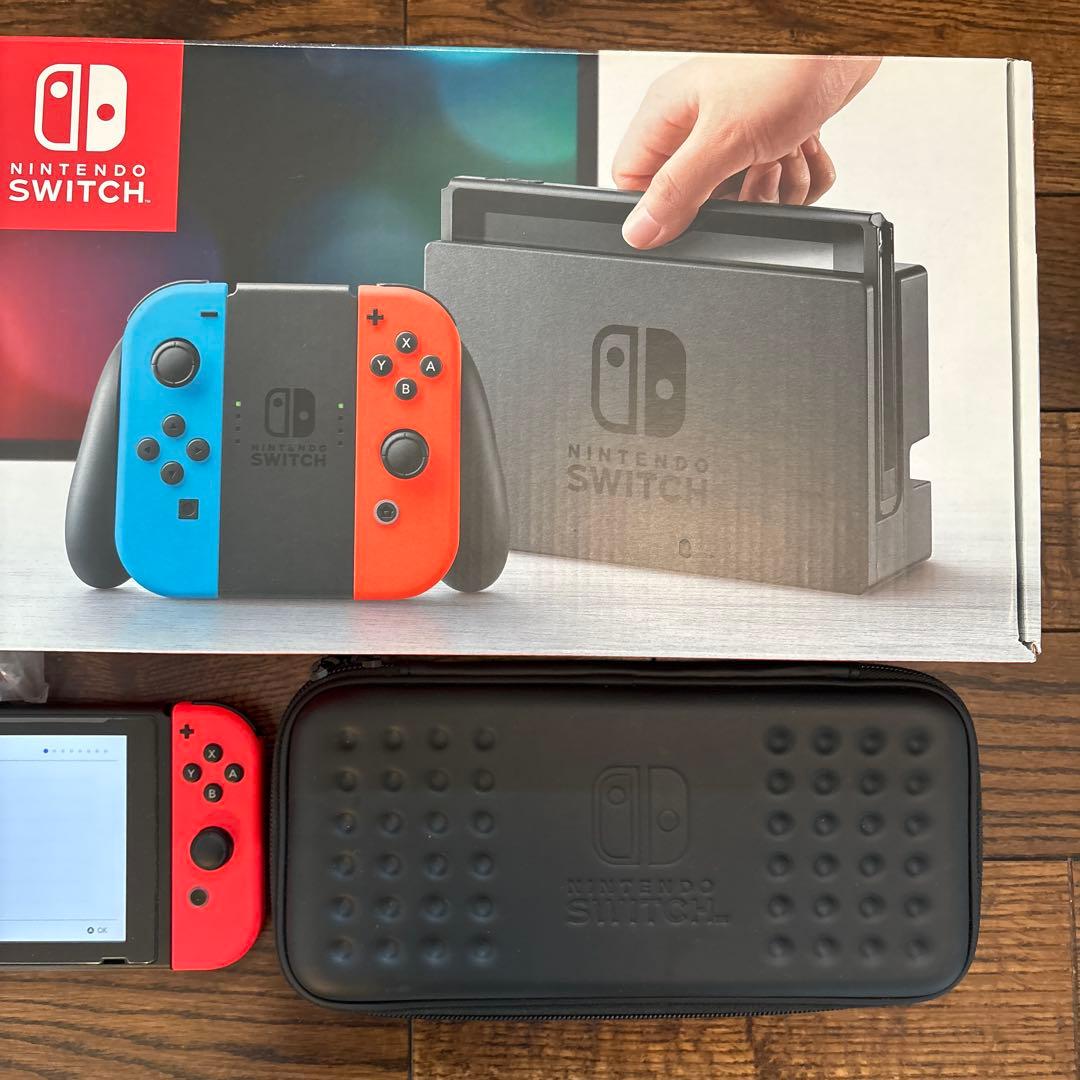 ニンテンドースイッチ　ネオンブルー/ネオンレッド 本体　美品　おまけ付き