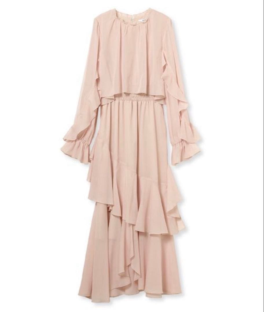 【タグ付き新品】 snidel ブラウスレイヤードフリルワンピース