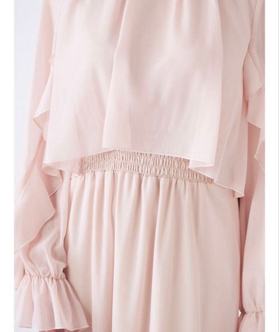 【タグ付き新品】 snidel ブラウスレイヤードフリルワンピース