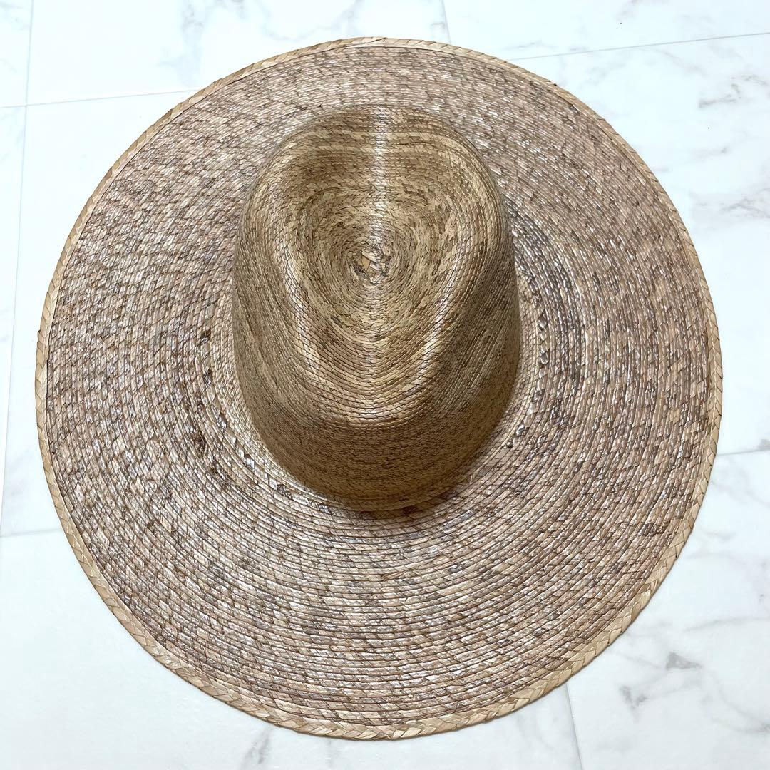 未使用タグ付き ラックオブカラー Fedora 麦わら帽子 中折れハット S/M