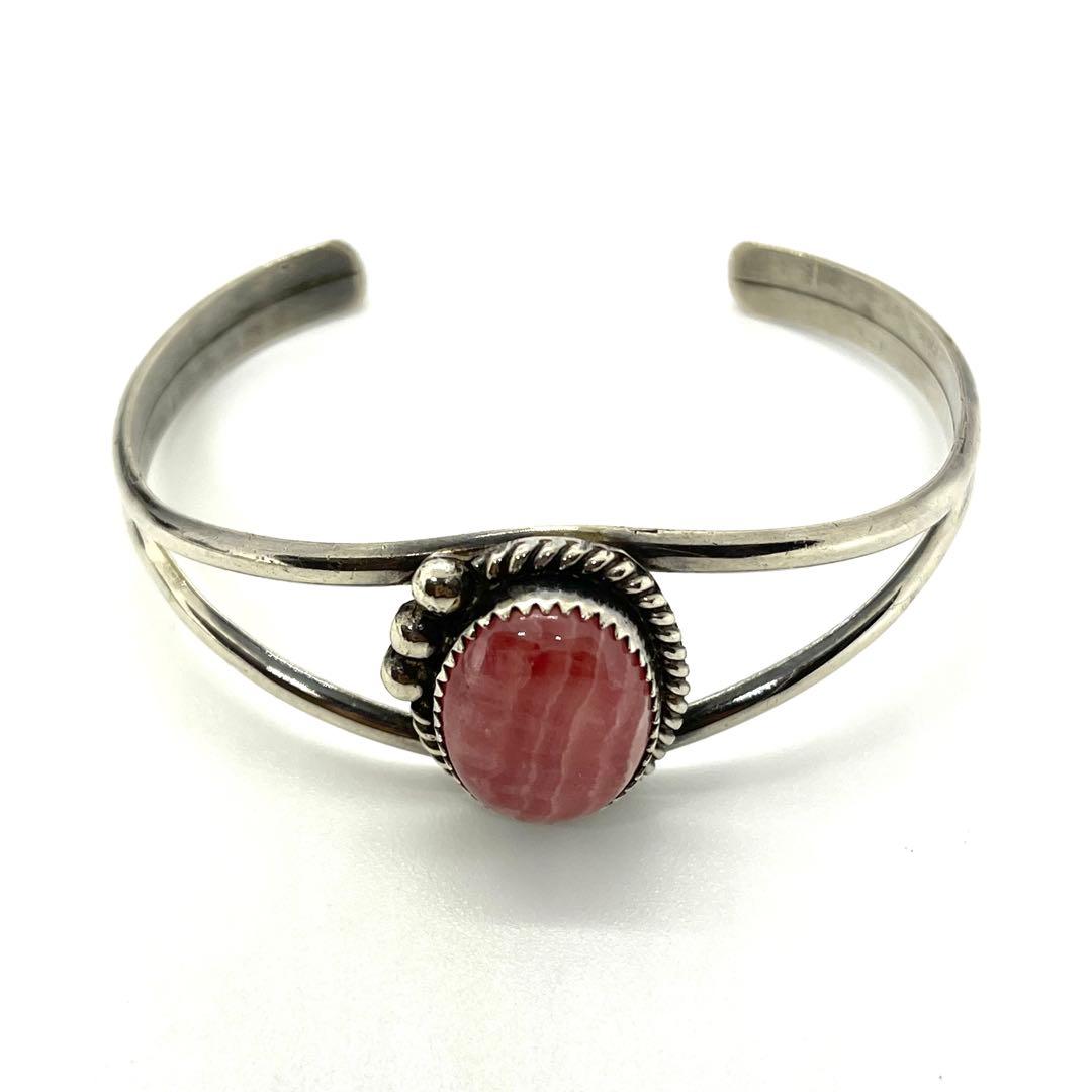 ●NAVAJO・ナバホ族●シルバーバングル・ブレスレット●インカローズ