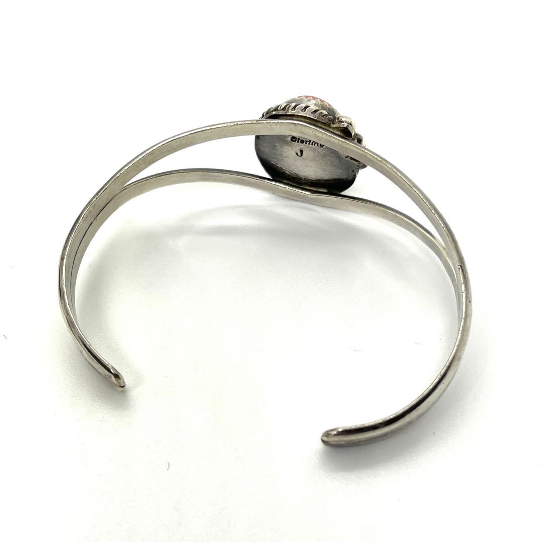 ●NAVAJO・ナバホ族●シルバーバングル・ブレスレット●インカローズ