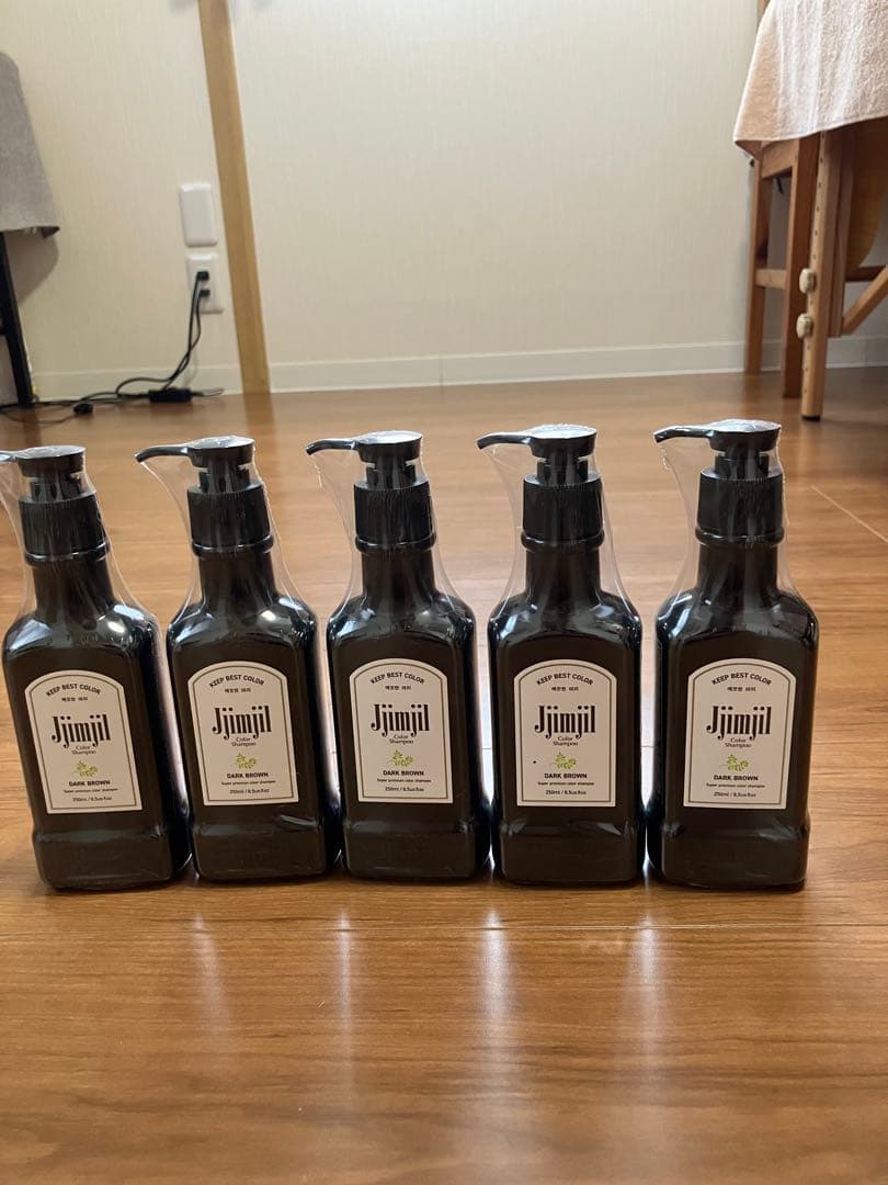 Jjimjil ダークブラウン シャンプー 250ml 5本セット