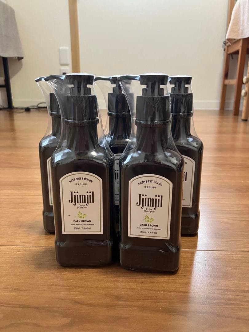 Jjimjil ダークブラウン シャンプー 250ml 5本セット
