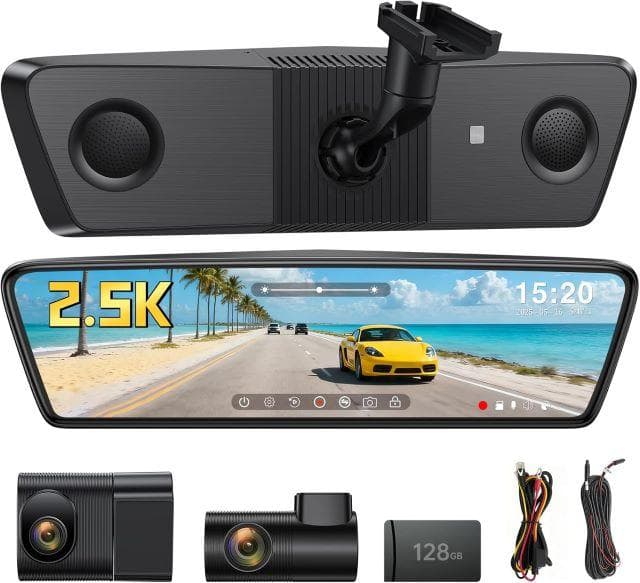 未使用T18 10インチ デジタルインナーミラー ドライブレコーダー カメラ分離