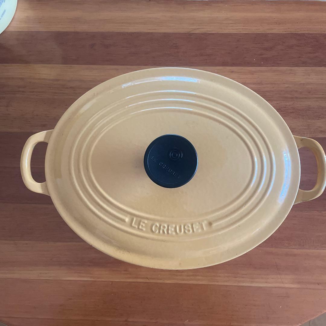 LE CREUSET ◾️ル・クルーゼ◾️両手鍋 イエロー ココットオーバル　27㎝