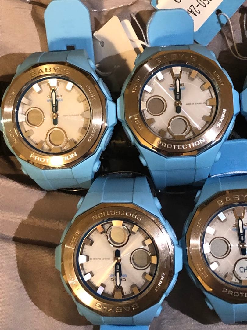 CASIO BABY-G 電波ソーラー BGA-2250 ブルー 腕時計 7本