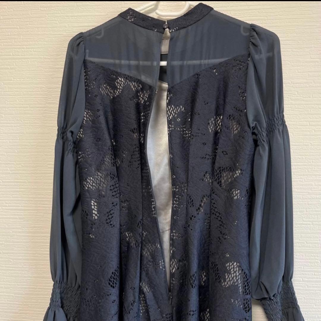 niana アシンメトリータックドレス チャコールアンドレスド【お値下げ交渉可】