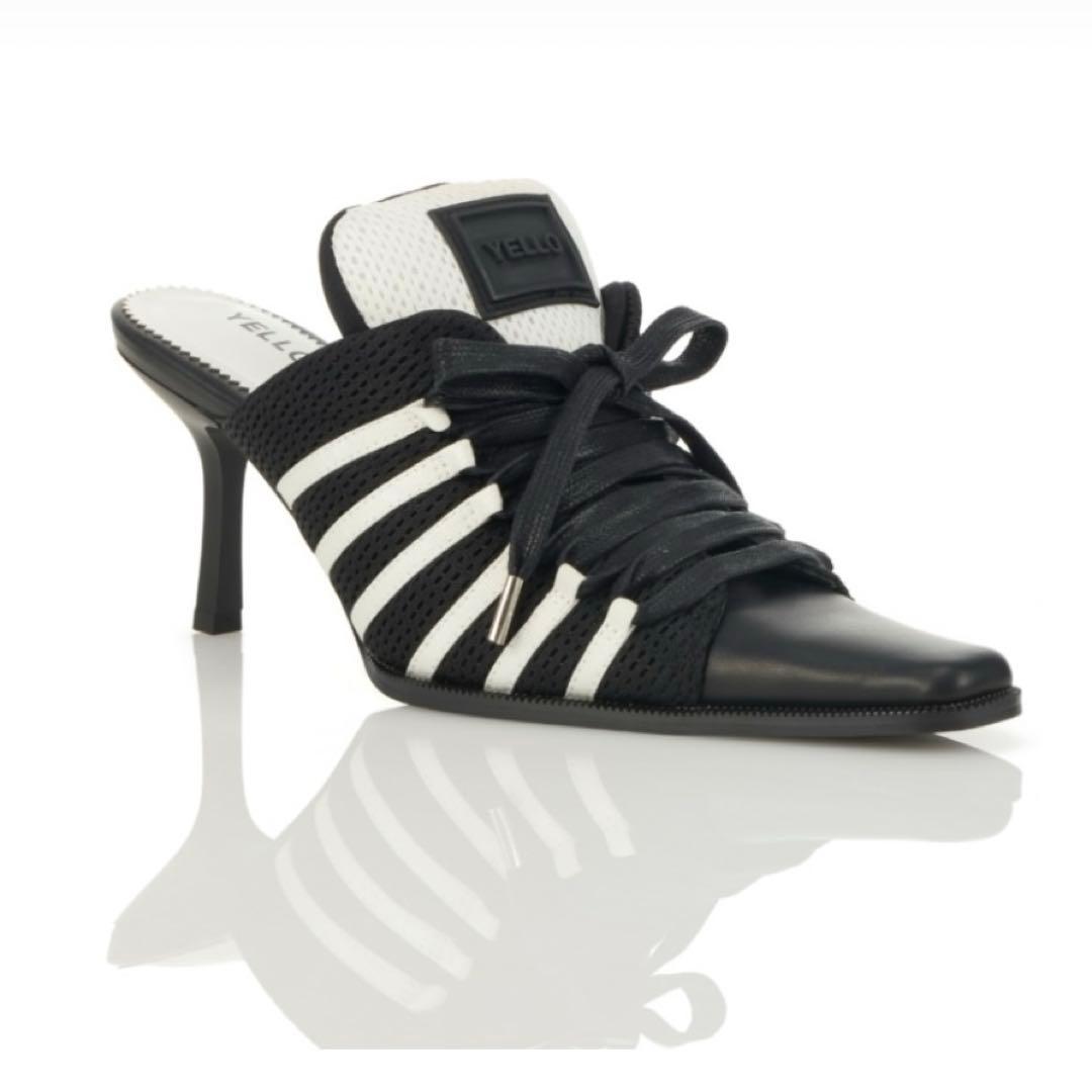yello MONO SNEAKER MULES ブラック/ホワイト