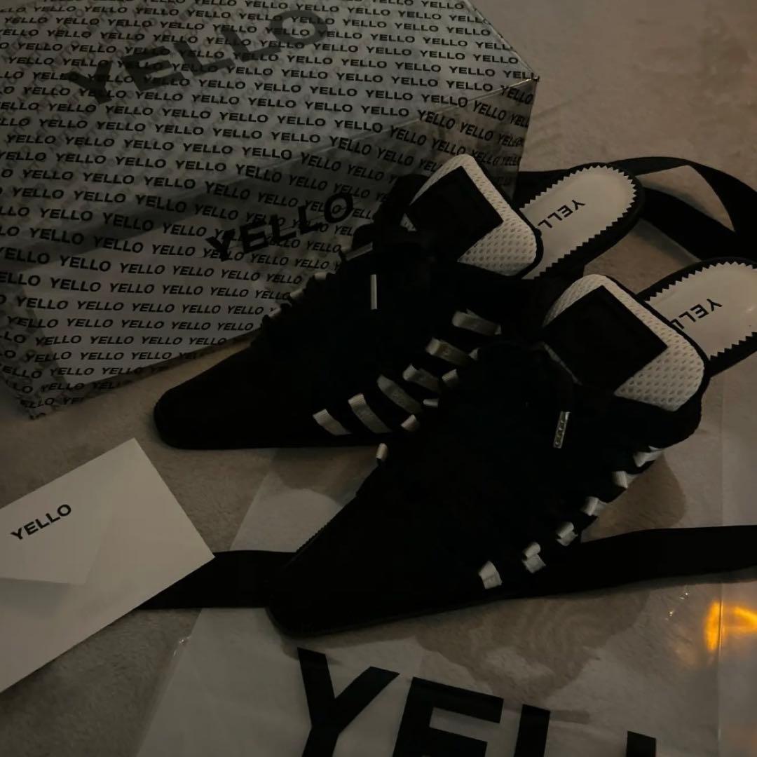 yello MONO SNEAKER MULES ブラック/ホワイト