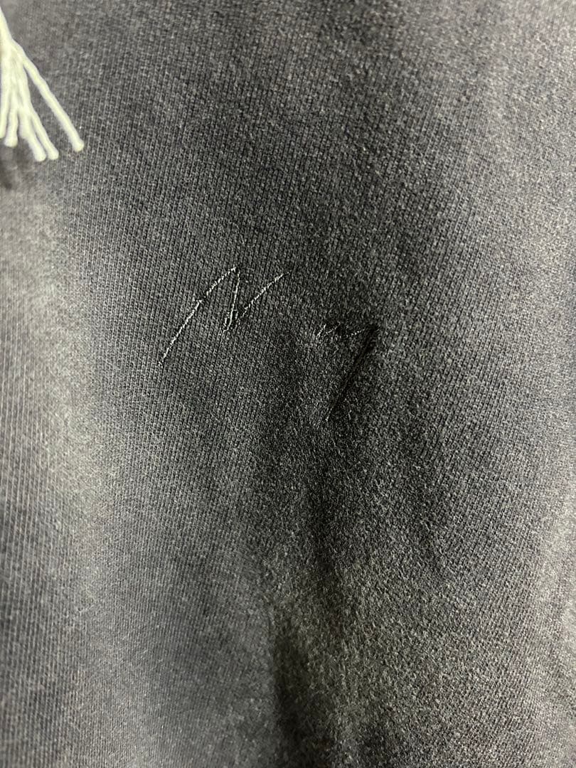 トップス ANCELLM UNEVENNESS SWEAT SHIRT BLACK