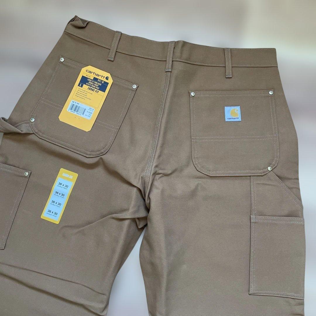 新品 Carhartt B01-M ダブルフロントダックパンツ LOSE FIT