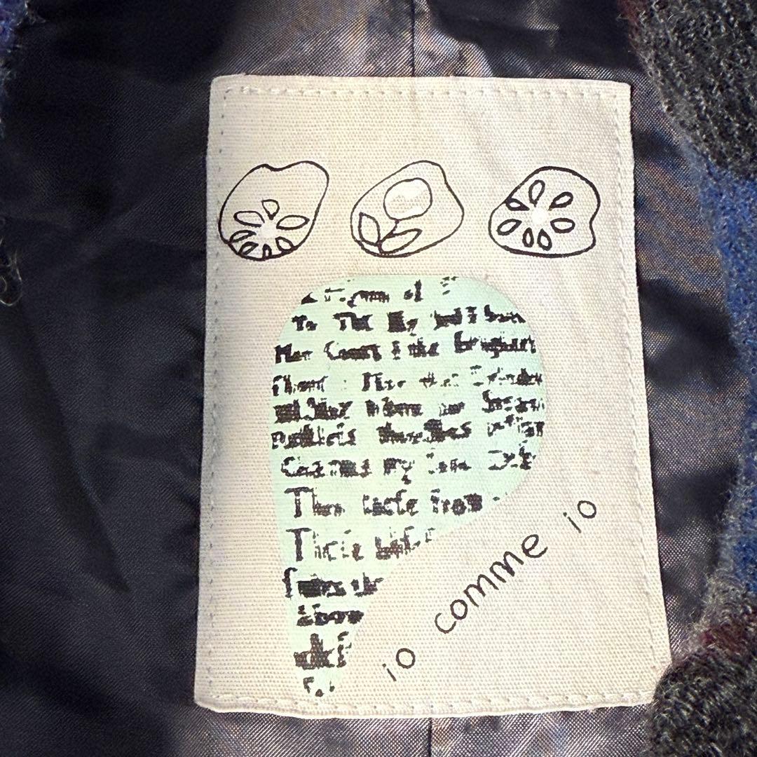 センソユニコ io comme ioチェックドレープネックフレアワンピ 38