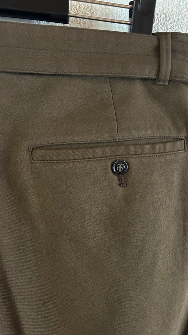 LEMAIRE ブラウン スラックス ベルト付き