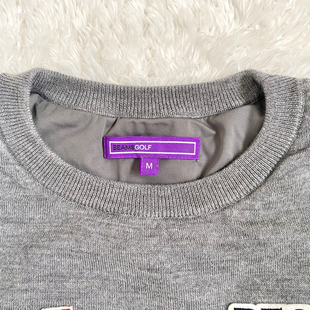 ビームスゴルフ　レディース　タラッティ 裏付き ニット　セーター　グレー　M