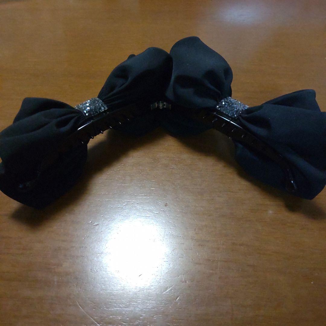 コンプレックスビズ ラフィネリボン バナナクリップ(ブラック)