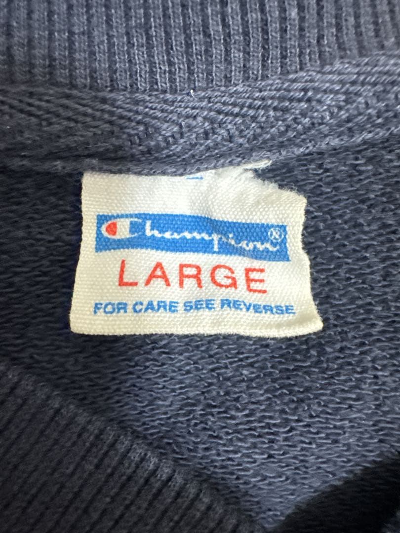 70s 80s Champion スナップカーディガン ネイビー(フェード感)