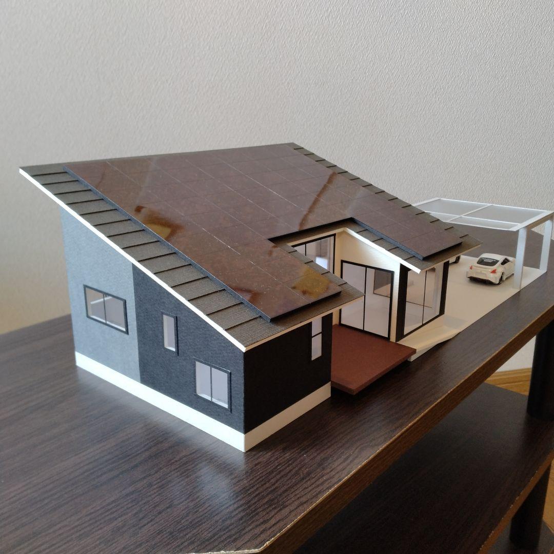 50分の1，平屋＆ロフト内外模型No.90『威風堂々328・凛』