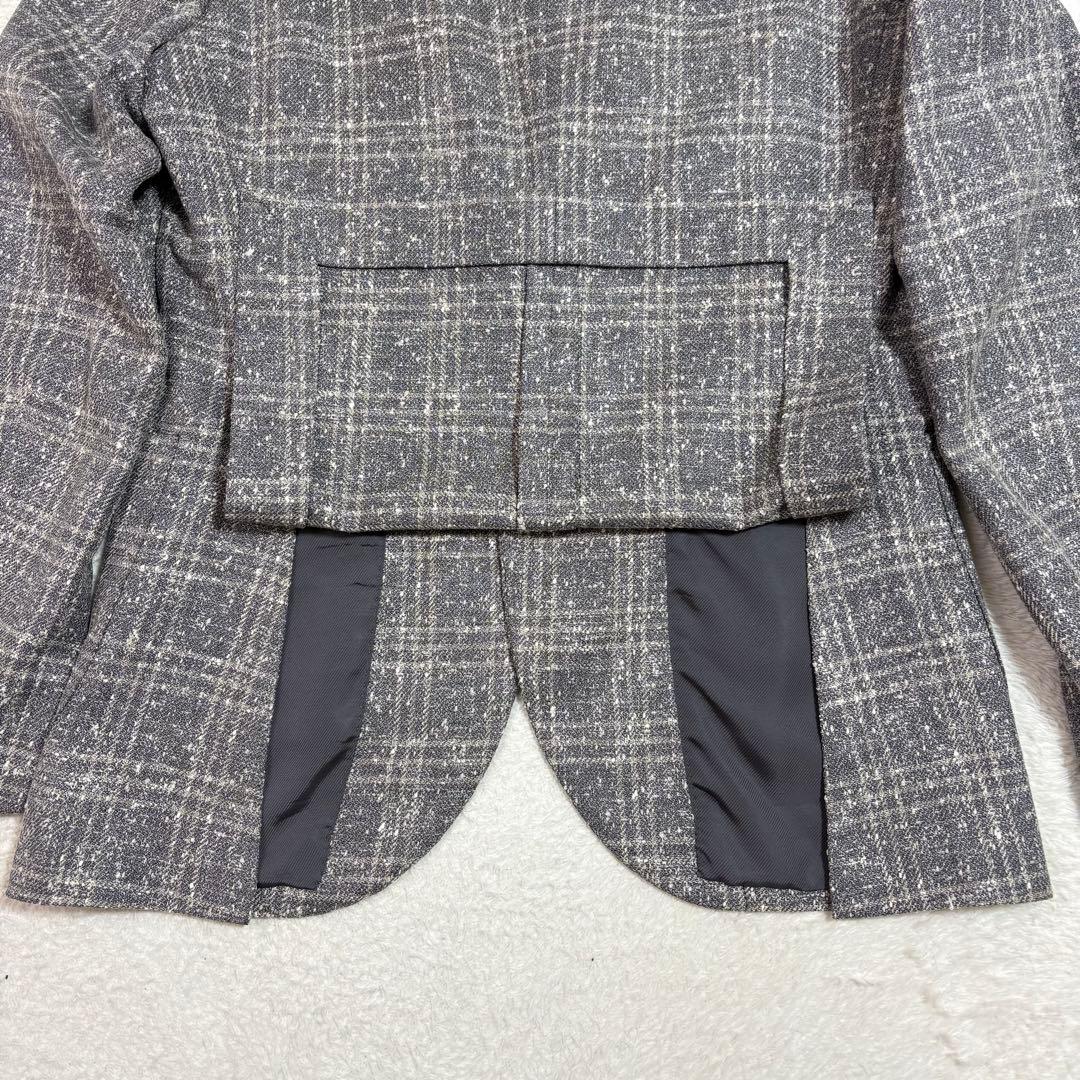 シップス ロロピアーナ シルク リネンツイード テーラードジャケット グレー44