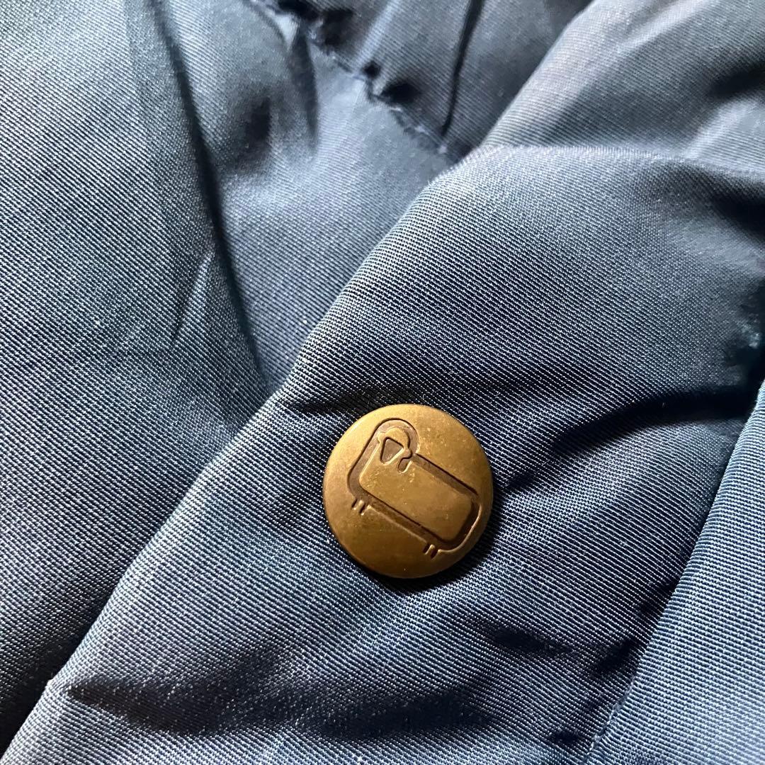 80sWoolrichウールリッチダウンベストUSA製ネイビー