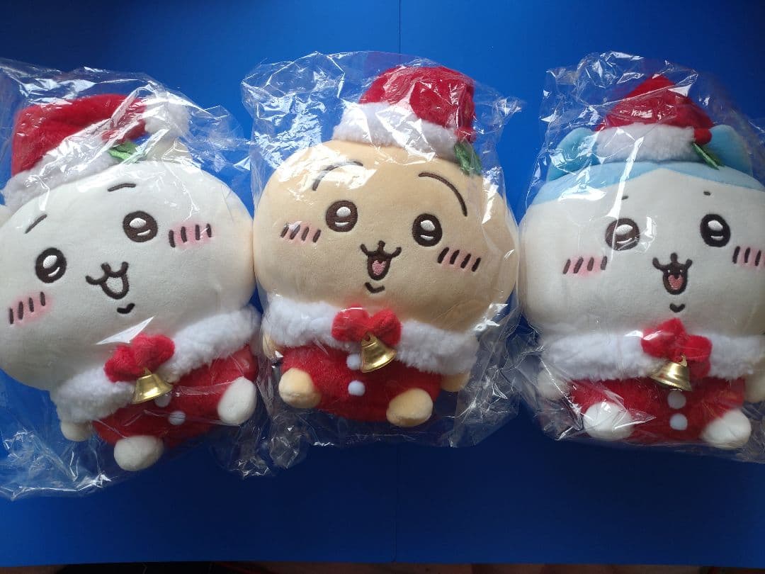 ラスト❤購入前在庫確認必要❕ちいかわ★サンタさんだ!ぬいぐるみＳ★３点セット