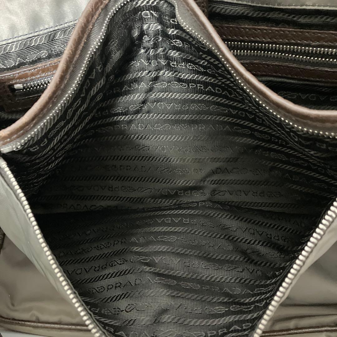 晴*子様 PRADA プラダ テスート ナイロン ショルダーバッグ カーキ メン