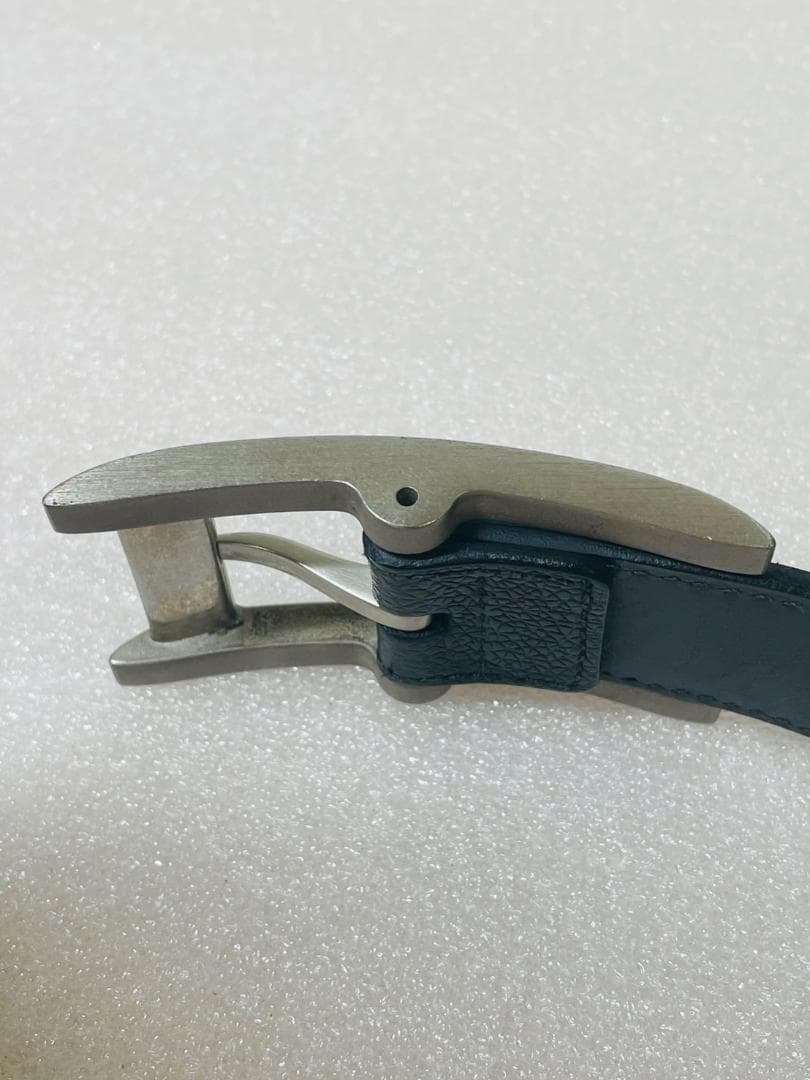 ★☆良品★☆BVLGARI　ブルガリ　レザーベルト　ブラック　黒