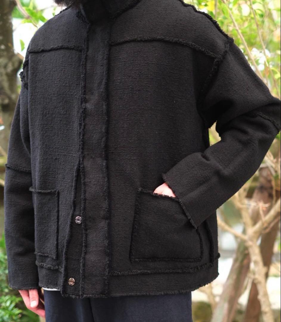 【MITTAN】2024AW OCガラ紡ブルゾン(黒)サイズ2