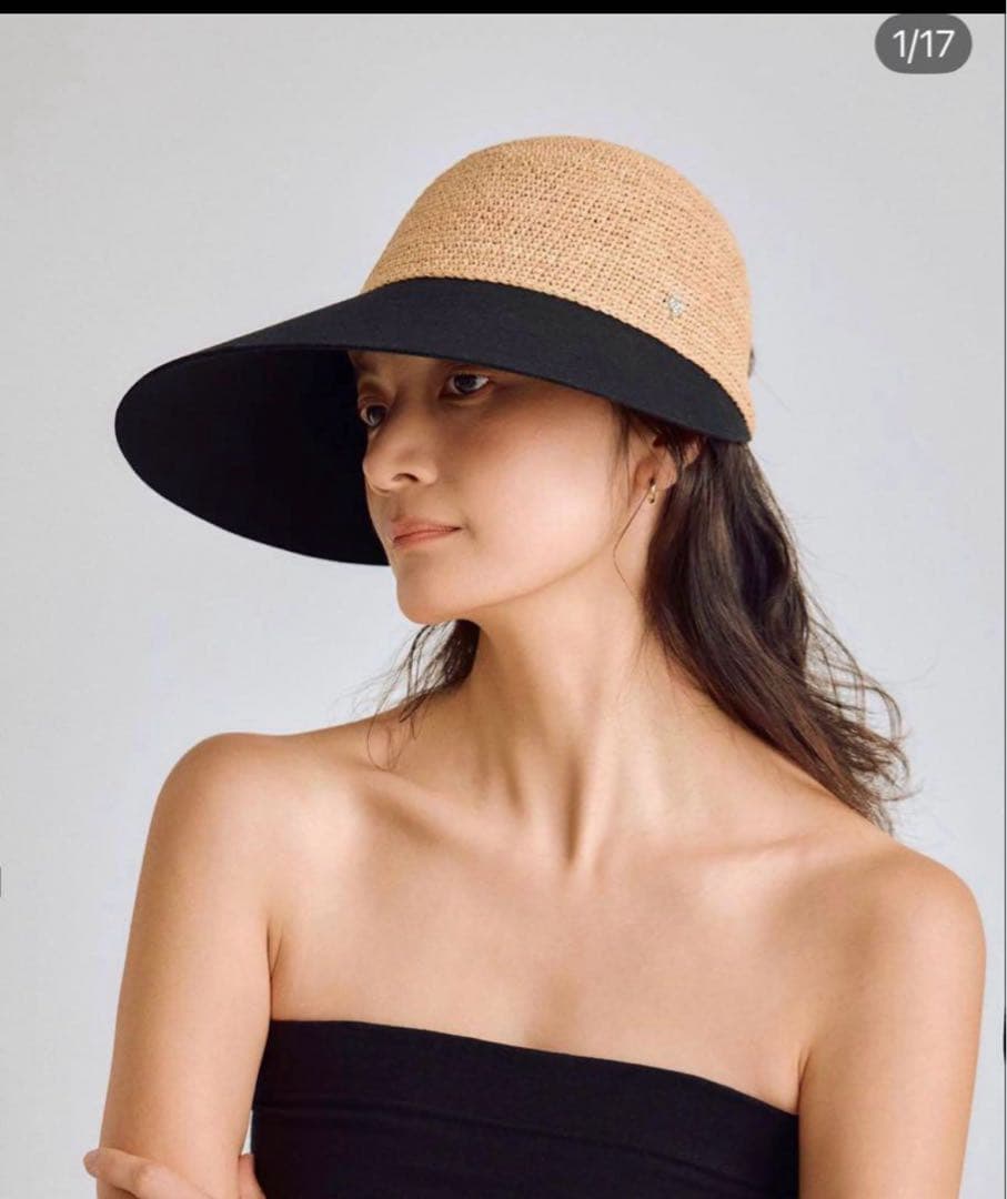 HELEN KAMINSKI Blaise 麦わら帽子ナチュラル×ブラック