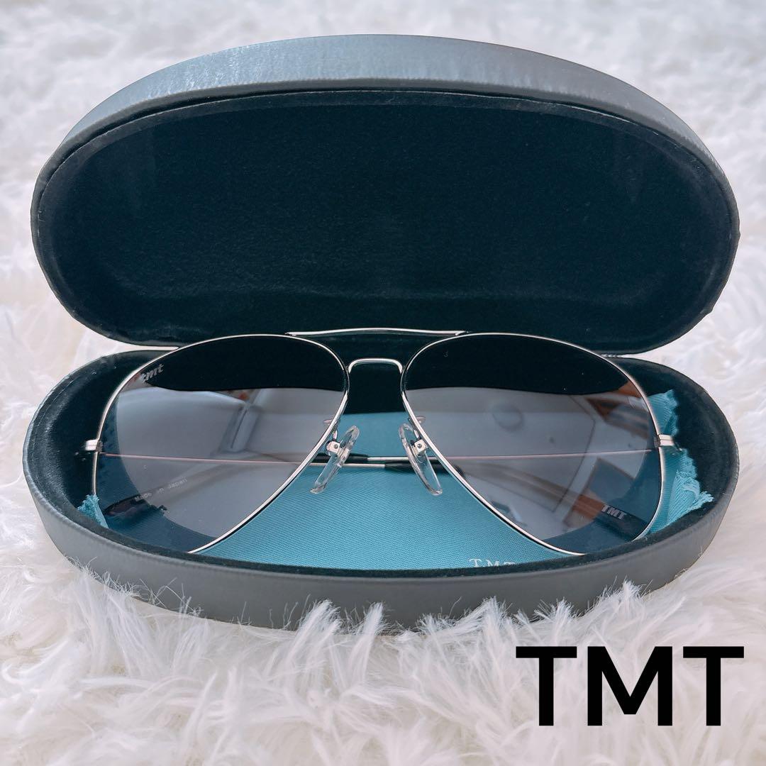 【極美品】TMT ティアドロップ サングラス キムタク シルバー/グレー