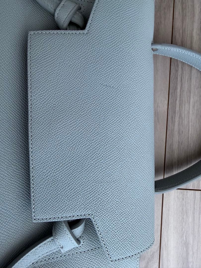 【セリーヌ(CELINE)】ハンドバックミントグリーン フラップ付き