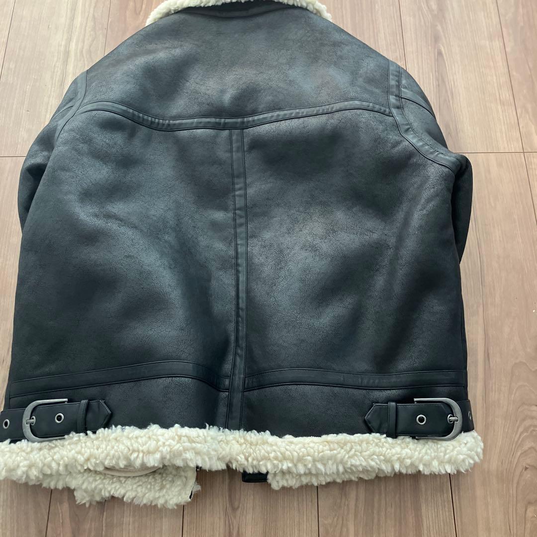 【未使用品】ungrid フェイクムートン ボアブルゾン