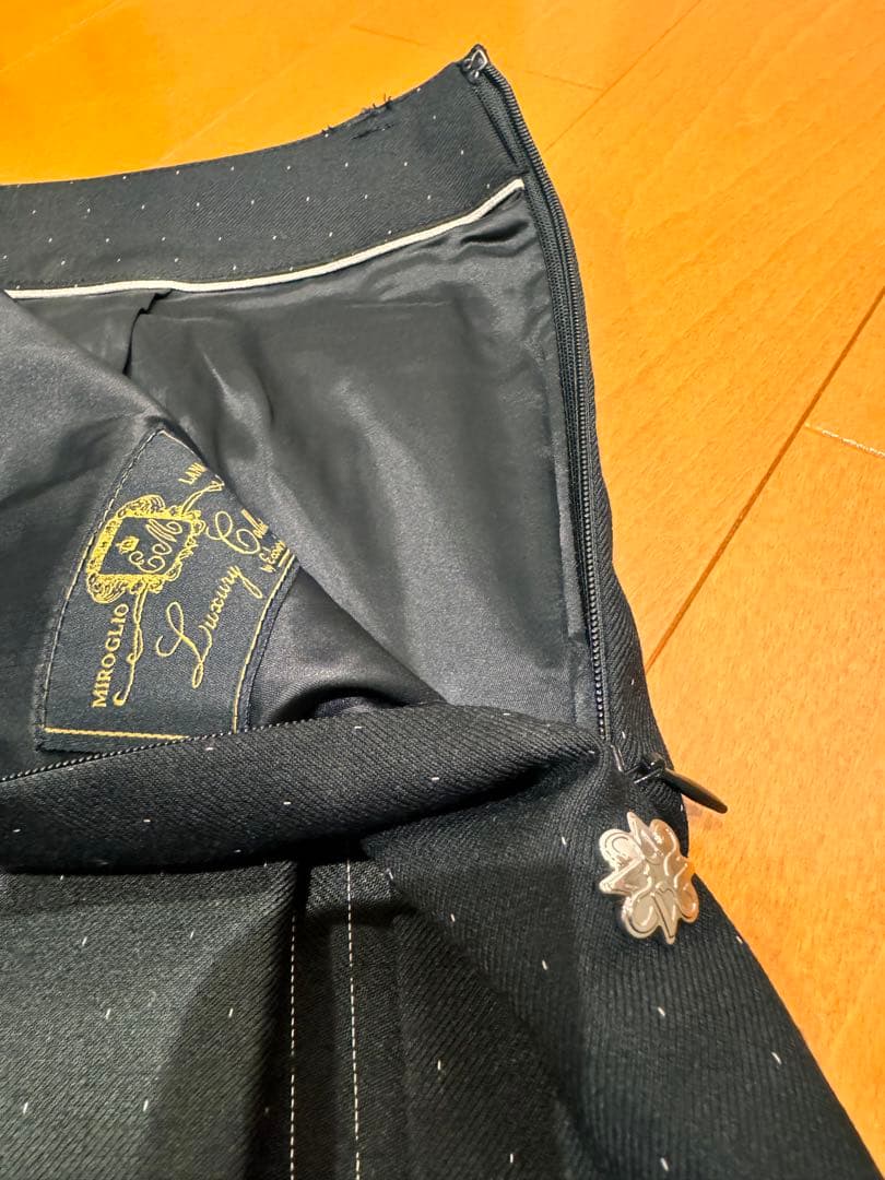 さくら　セントアンドリュース　ドットストレッチスカート　M ブラック