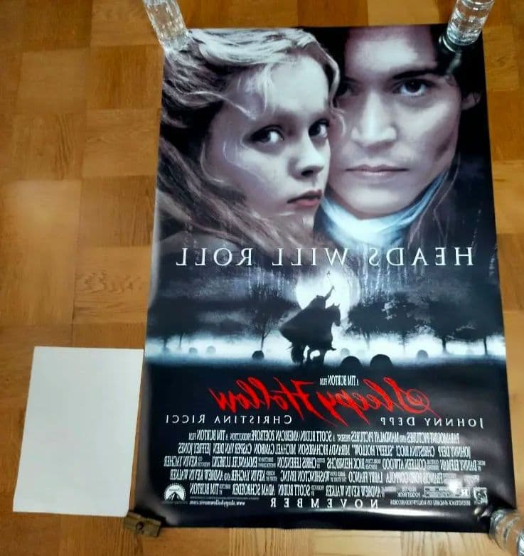 着払限定☆断捨離☆激レア☆スリーピーホロウ☆特殊両面反転☆ポスター