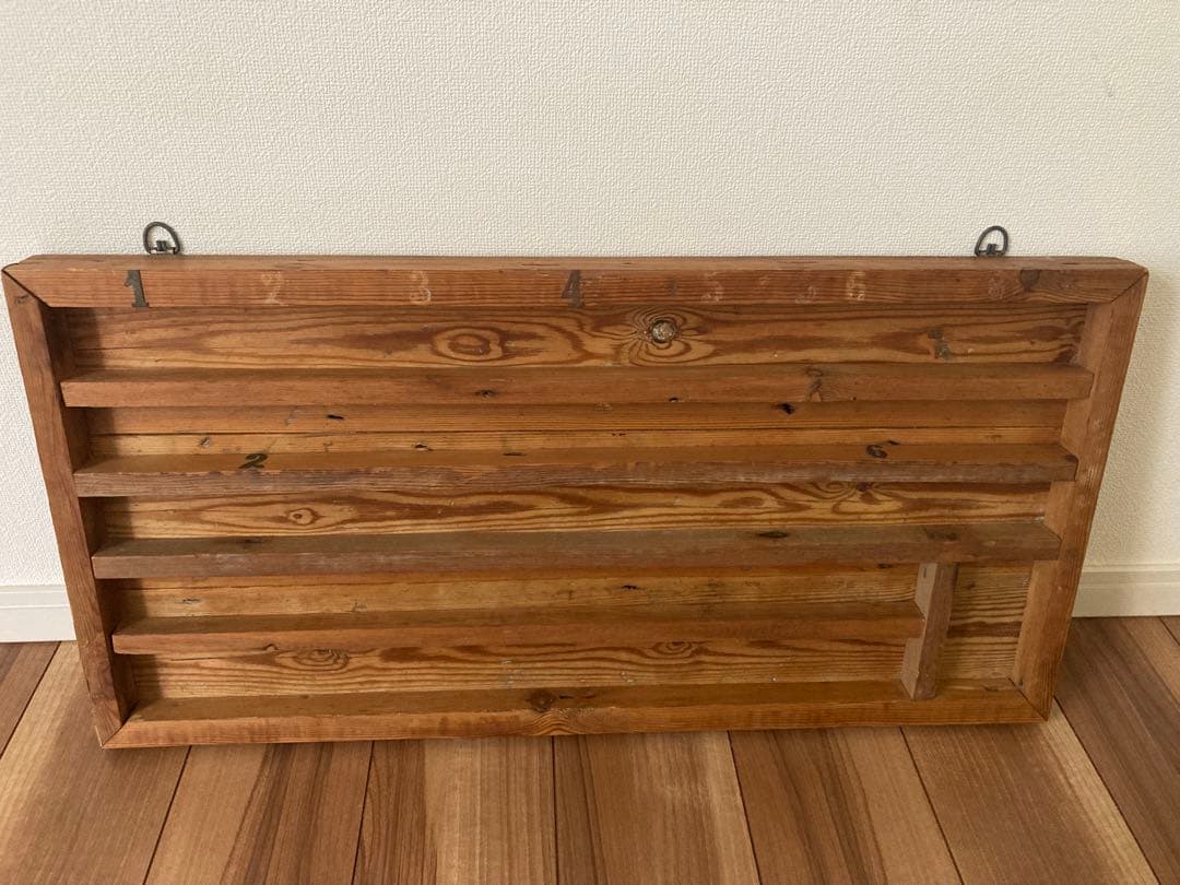 アンティークパインシェルフ