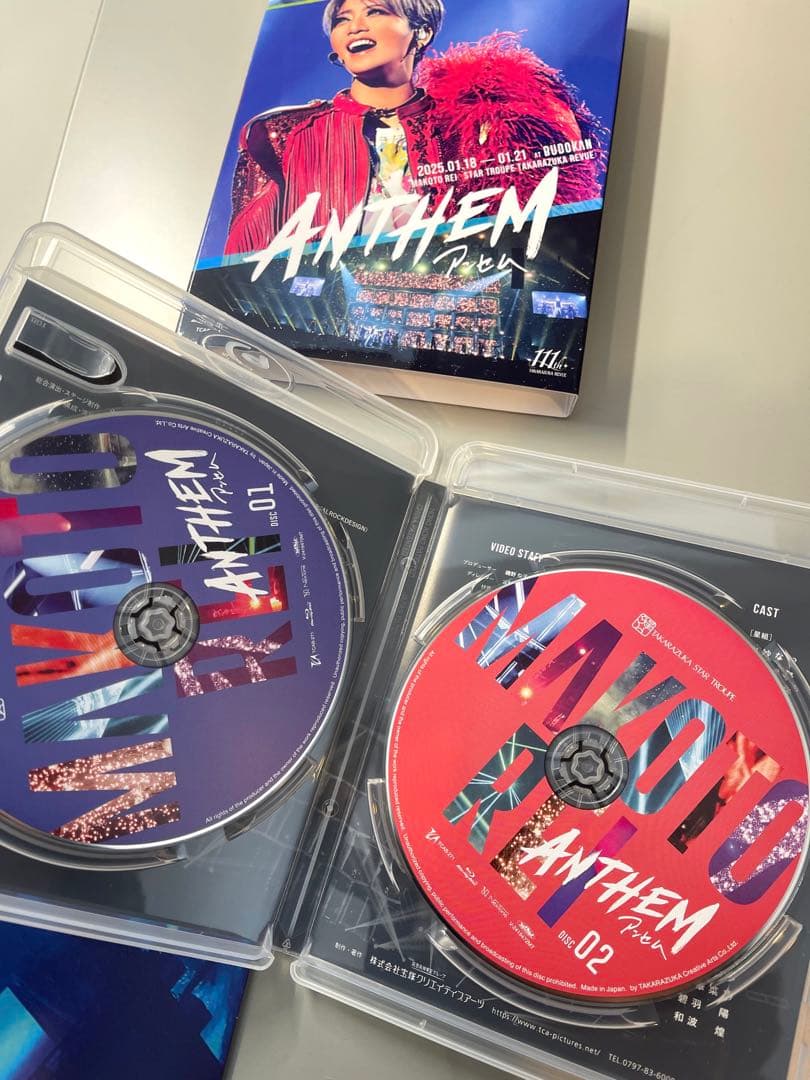 1度のみ再生】礼真琴/日本武道館コンサート『ANTHEM-アンセム-』〈2枚組〉