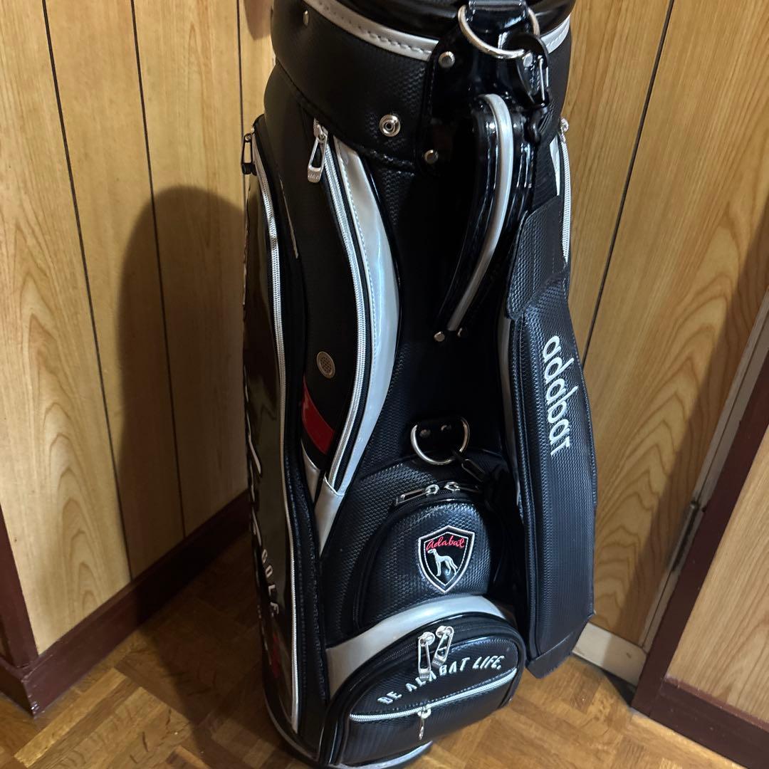 adabat キャディバッグ ブラック/ホワイト