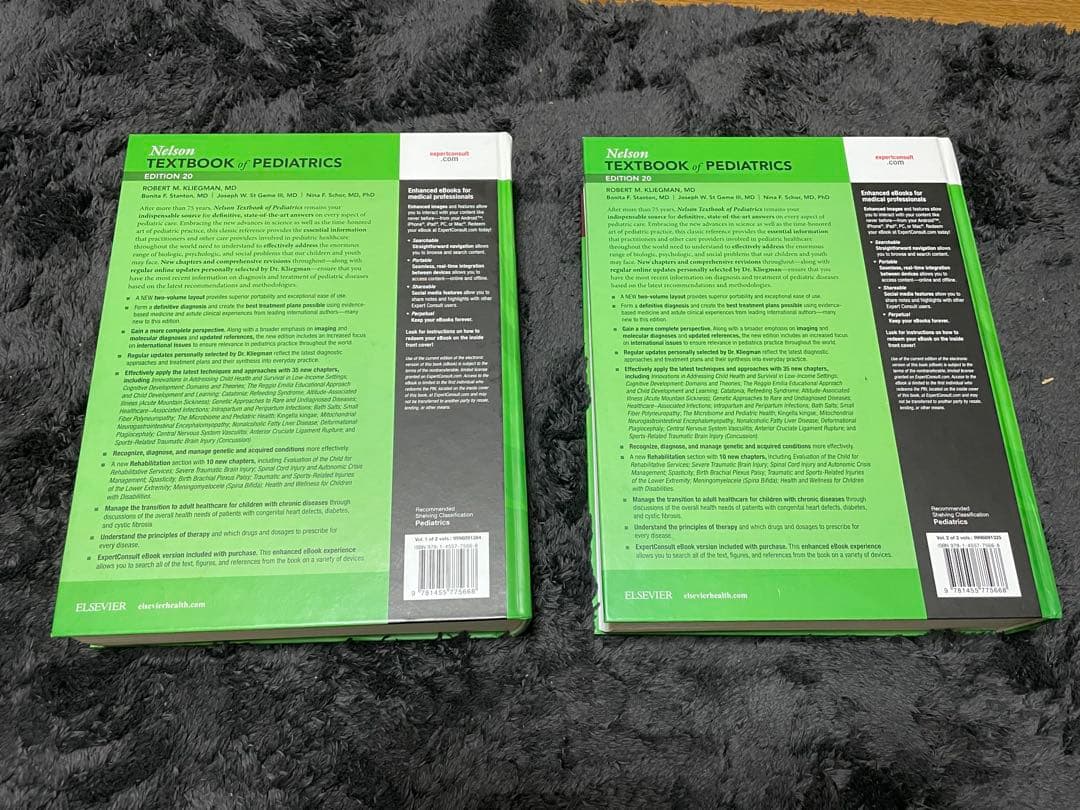 TEXTBOOK Of PEDIATRICS 20 EDITION 2冊セット