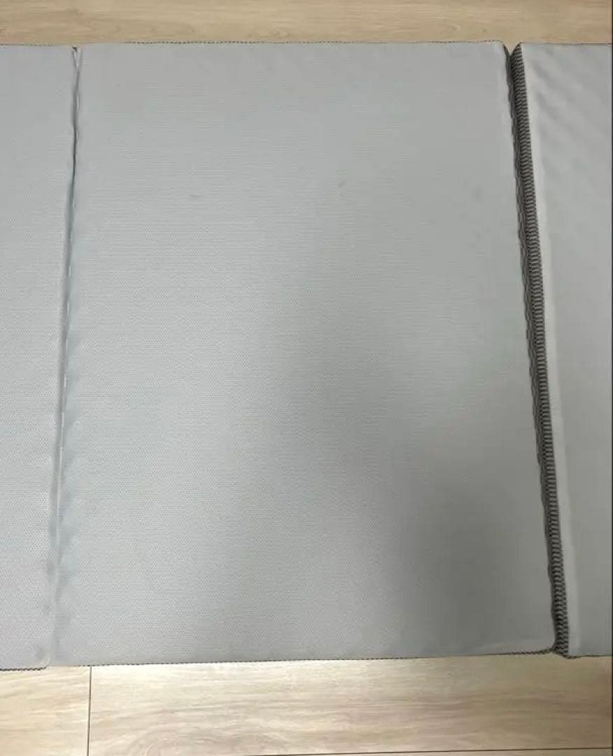 【美品】ムアツ マットレス アコハード　シングル　三つ折り　グレー