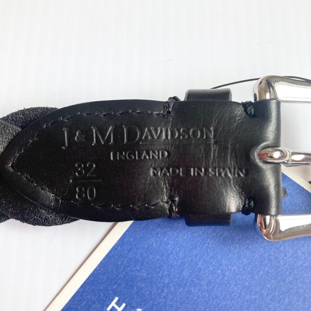 j&M DAVIDSON メッシュベルト　黒　レディース　編み込み