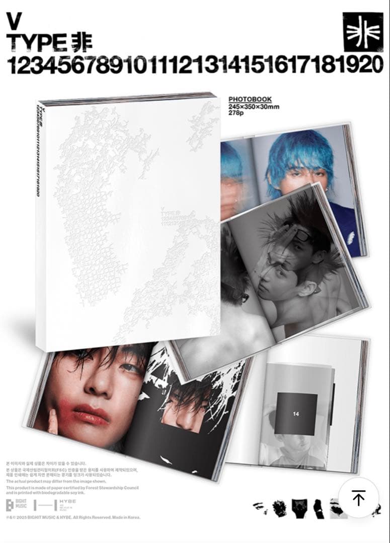 BTS V テテ ‘TYPE 非’ POSTER SET 写真集ポスター 未開封