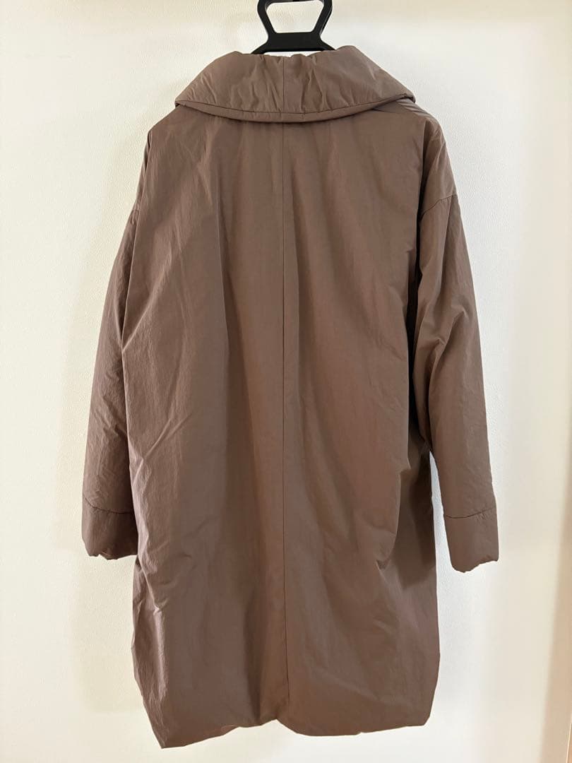 【ゆん】ATON ブラウン ナイロンガウンコート