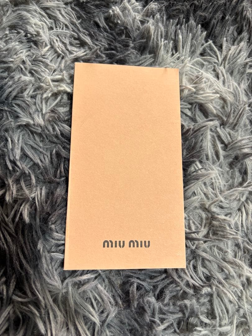 Miu Miu フロック加工 シャンブレーブルゾンジャケット